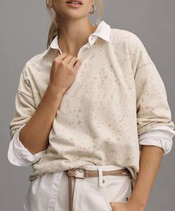 NWT $98 By Anthropologie Woman’s Paint Splatter Top, Sz S