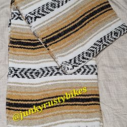 New Gold White Falsa Mexican Blanket 