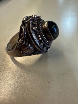 Sterling Silver Poison Ring .925