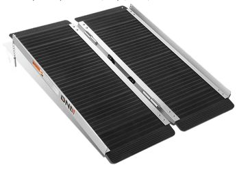 36” x 29” Aluminum Multi-Fold Wheelchair Loading Ramp 600LBS curb step Bicycle Motorcycle trailer ATV warehouse