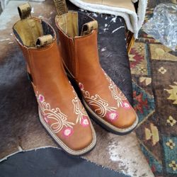 Botines De Piel De México Cómodas Para Mujer  No 6.  7