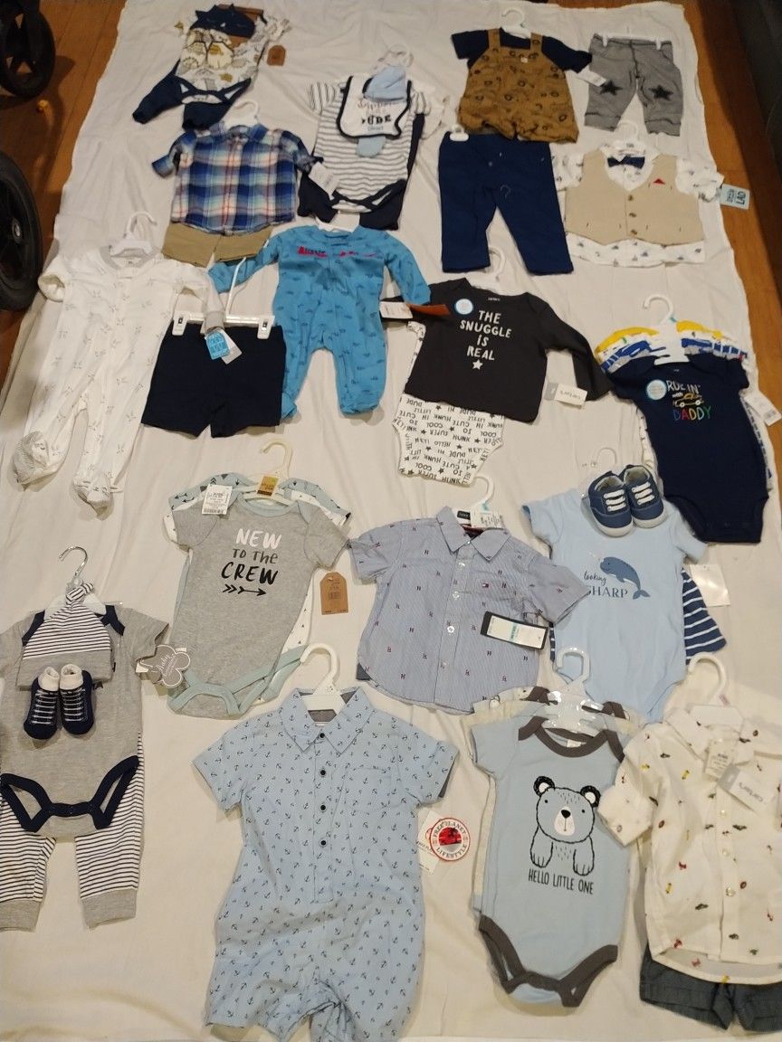 Selling This Entire Bundle Of Baby Clothes Size 6/12 Months There Are Sets Of 6 Pieces Sets Of 4 Pieces Sets Of 3 Pieces Or 1 Piece I'm Asking $200 