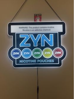 Zyn LED Acrylic Sign-Zyn Rewards