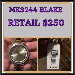 New authentic mk watch