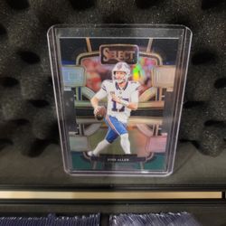 2023 Panini Select Josh Allen Die Cut Concourse Green and Black