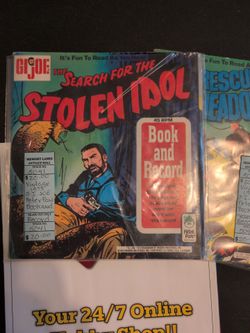 Vintage G.I JOE book and record