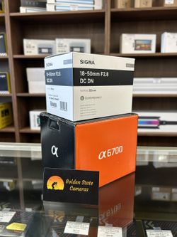 Sony a6700 + Sigma 18-50mm f/2.8 (NEW, 1 year warranty)