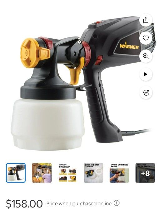 Flexio 2500 Electric Handheld HVLP Paint Sprayer (Compatible with Stains)