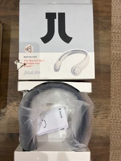 New Portable Neck Fan, Hands Free Bladeless, 5 Speeds, 4000 mAh Blue