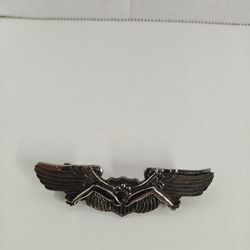 Bush Pilot Pin Vintage Collectible Old Biker Vest Hat Get Your Wings Pinback