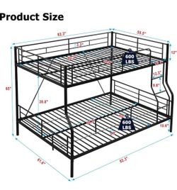 Full and Queen Bunk Bed