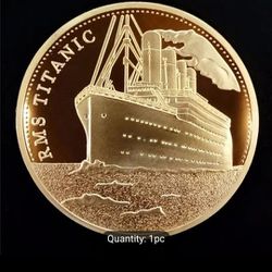 ####1PC Golden TITANIC collectable Coin####