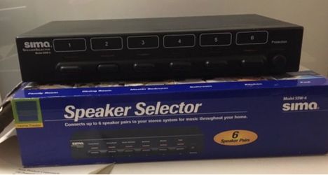 SIMA speaker selector for 6