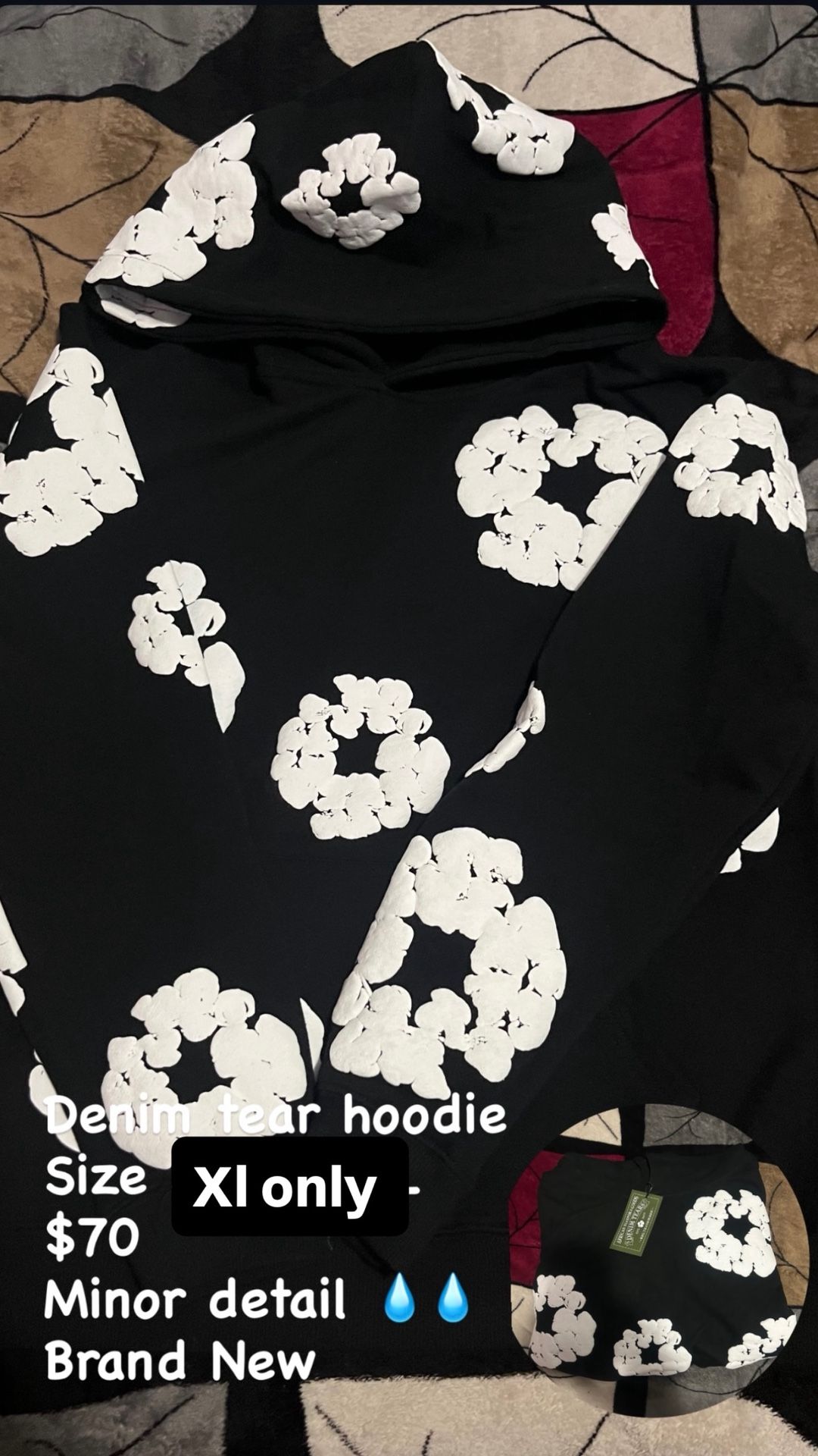 Deniem Tears Hoodie