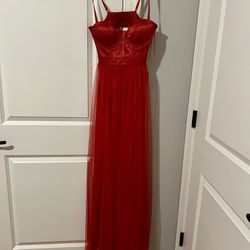 Red Long Formal Stunning Dress