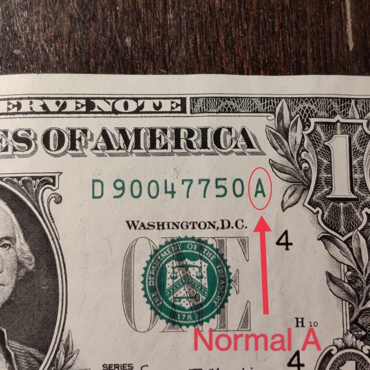 2017 US $1 Dollar Bill