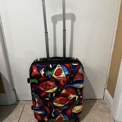 SUITCASE CARRY ON… Hard side Spinner Upright…22” Height By 16”Wide By 10” Deep… SEE ALL PICTURES… AS IS… $35