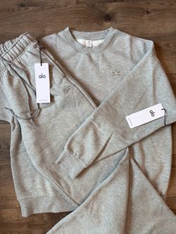 Alo Yoga Grey Sweatsuit Set NWT