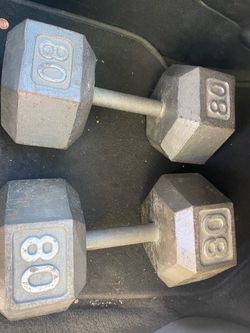 Dumbbells pair 80 still good condition