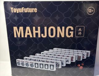 Large American Mahjong set, blue and white. No need for racks
