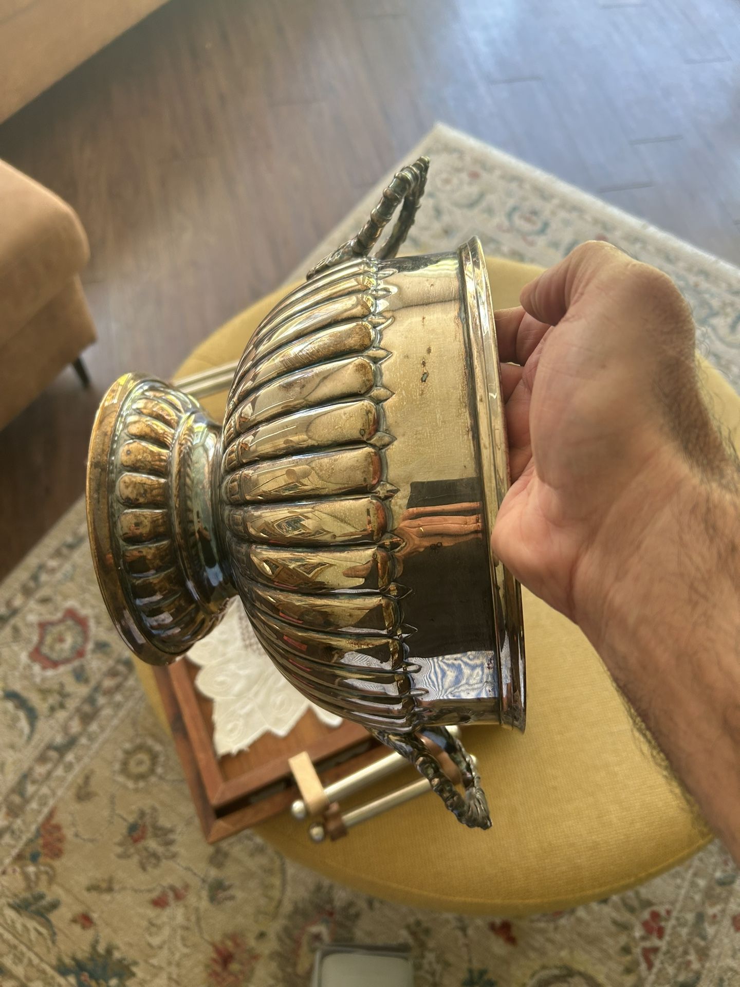 Flower pot cover SILVER