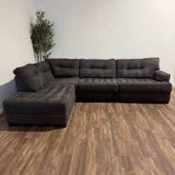 Big L Shape Sectional Sofa Couch with Chise - FREE DELIVERY
