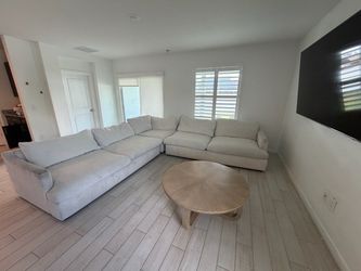 Large Light Gray Sectional Sofa