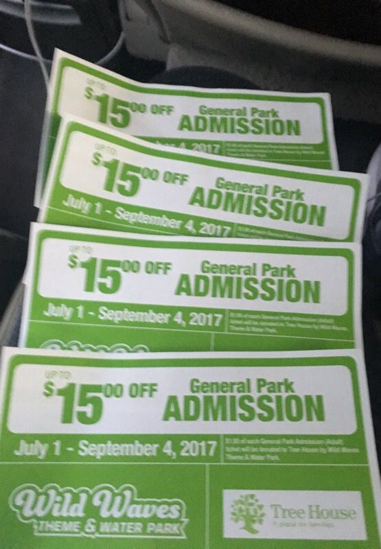 Wild waves coupons