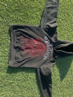 Spider hoodie og rinestone