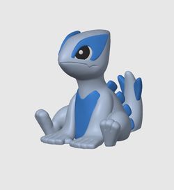 3D Printed Tiny Pokemon Cute Charm Lugia Figurine Gifts Decor Lugia Keychain