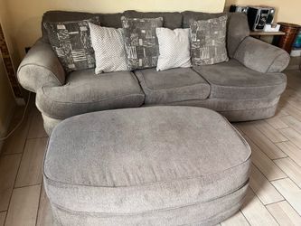 Brown sofas