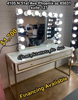 Impressions vanity with mirror brand new