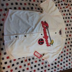 Deadpool Red/White Size Large