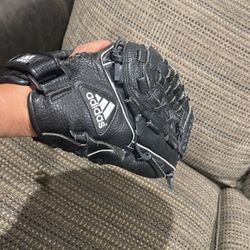 12 Inches. Leather Adidas baseball glove.
