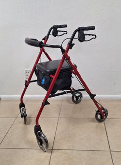 Aluminum Rollator Walker with Seat