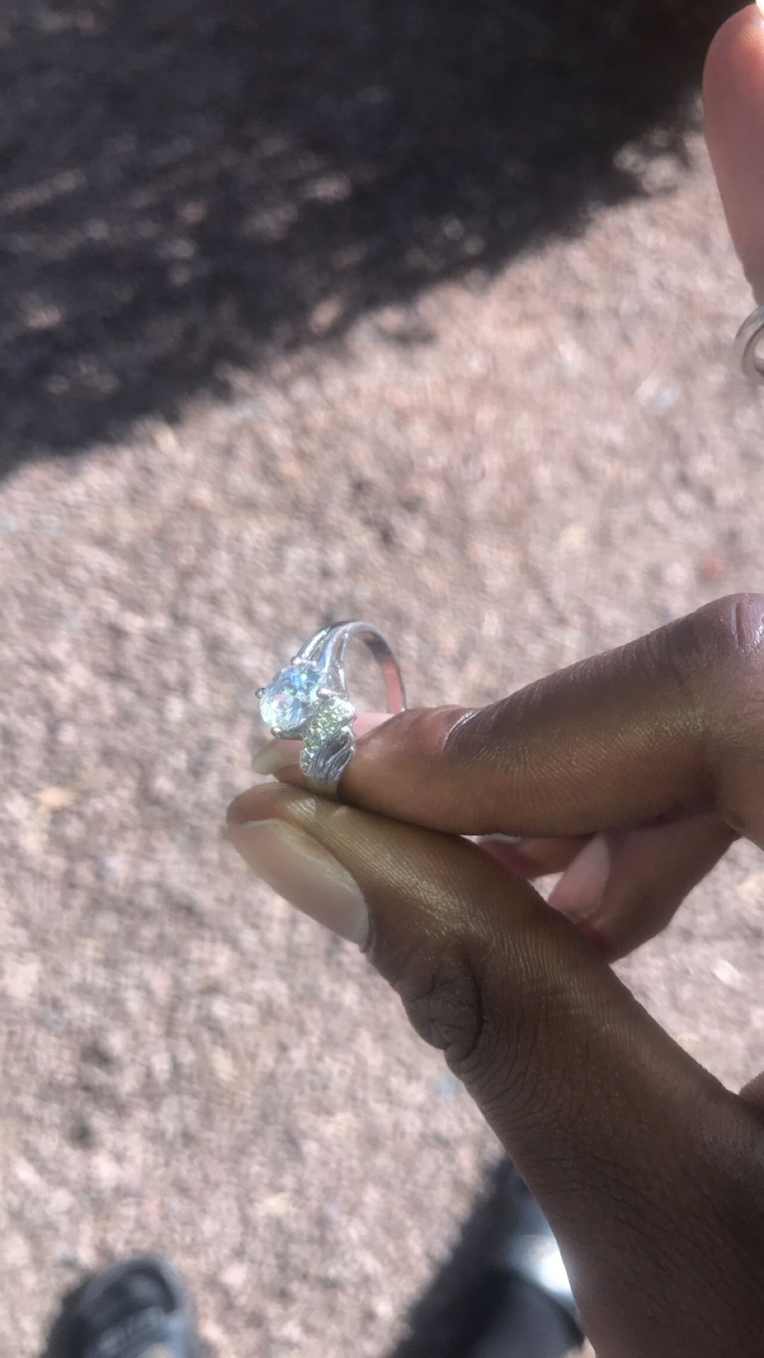 Silver Diamond Ring