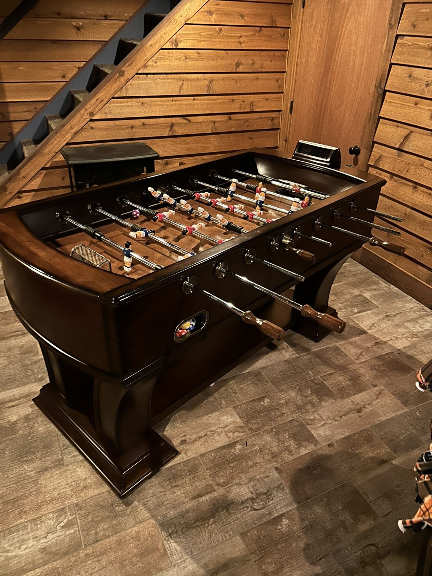 WOOD FOOSBALL TABLE