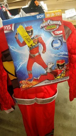 Boys power Ranger costume size medium 8-10