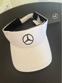Mercedes white adjustable visor