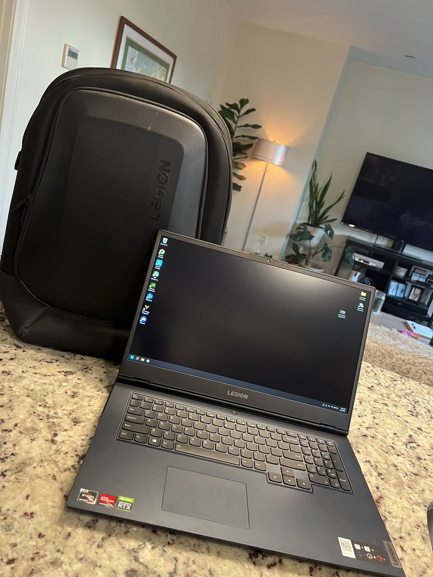 Gaming Laptop 17.3” Legion 5 - RTX 3060 Laptop w/ Hard shell Backpack