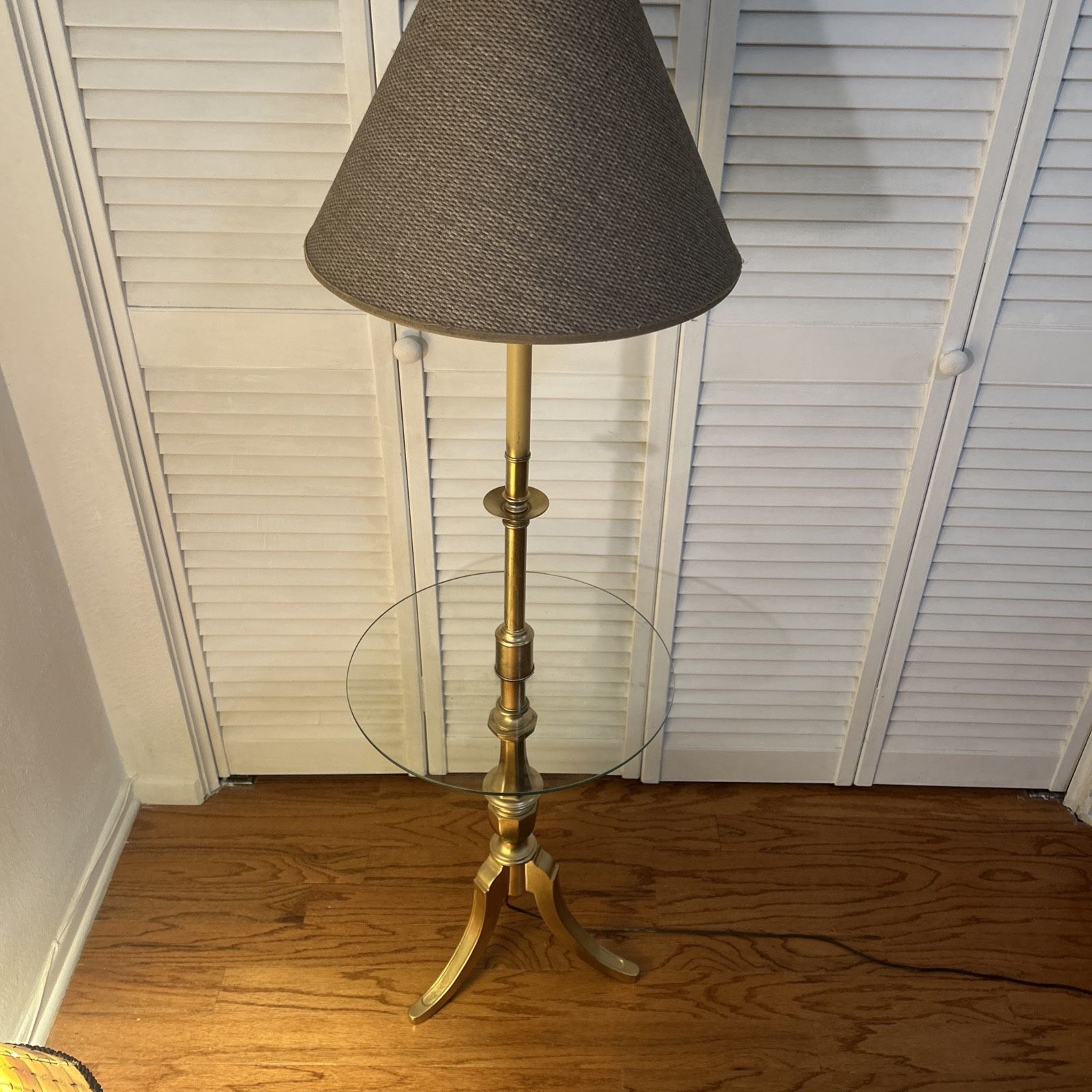 Antique Wrought Iron Floor Lamp