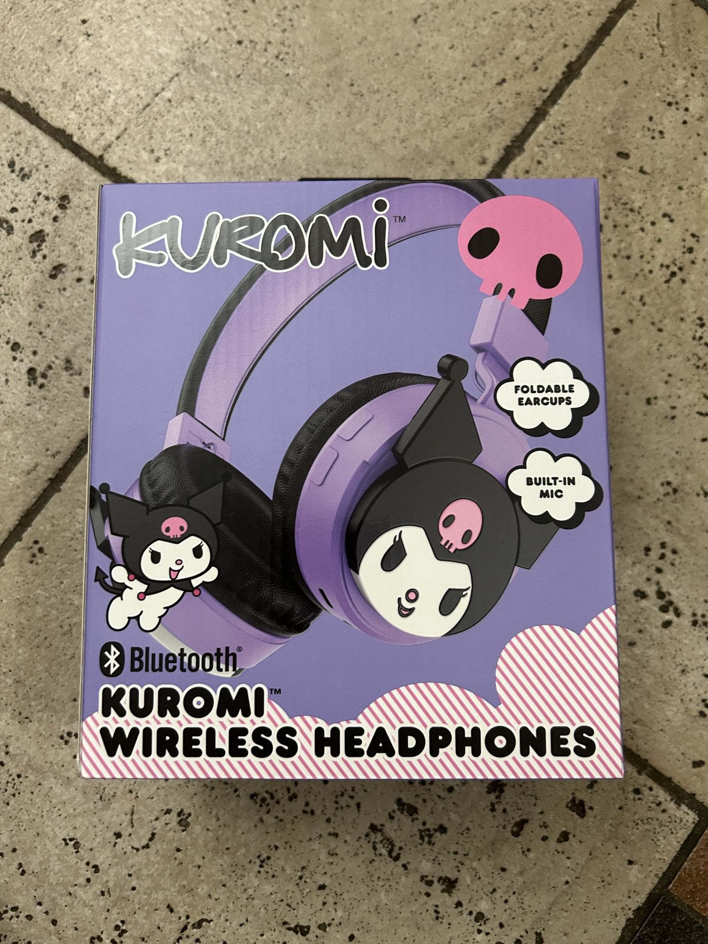 NWT Kuromi Bluetooth wireless headphones