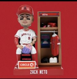 LA ANGELS ZACH NETO Lockeroom BOBBLEHEAD 8/28/26 BRAND NEW