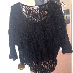 Black Lace Top