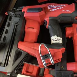 Milwaukee M18 Fuel Brushless 16Ga Finish Nailer (Tool-Only) $280