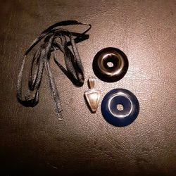 Jade look Changeable Pendant