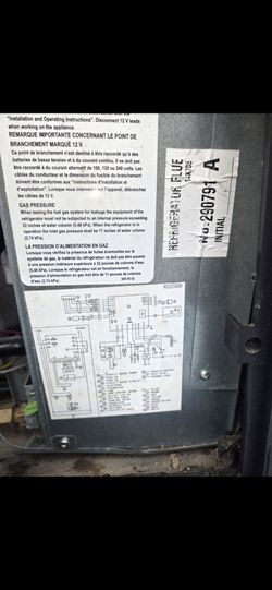 RV refrigerator with top freezer