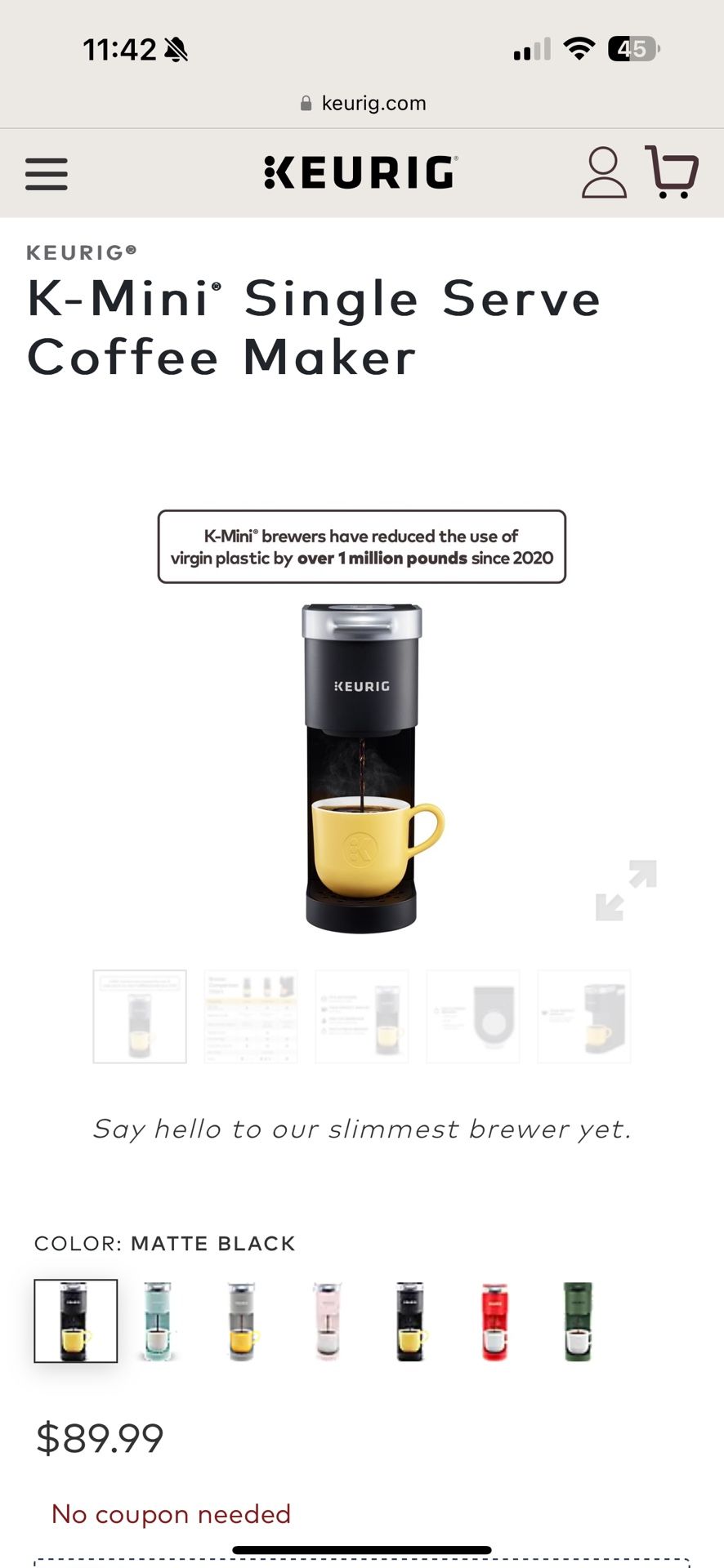 Keurig K-Mini Matte Black