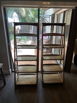 Two wooden stands/ furniture pieces