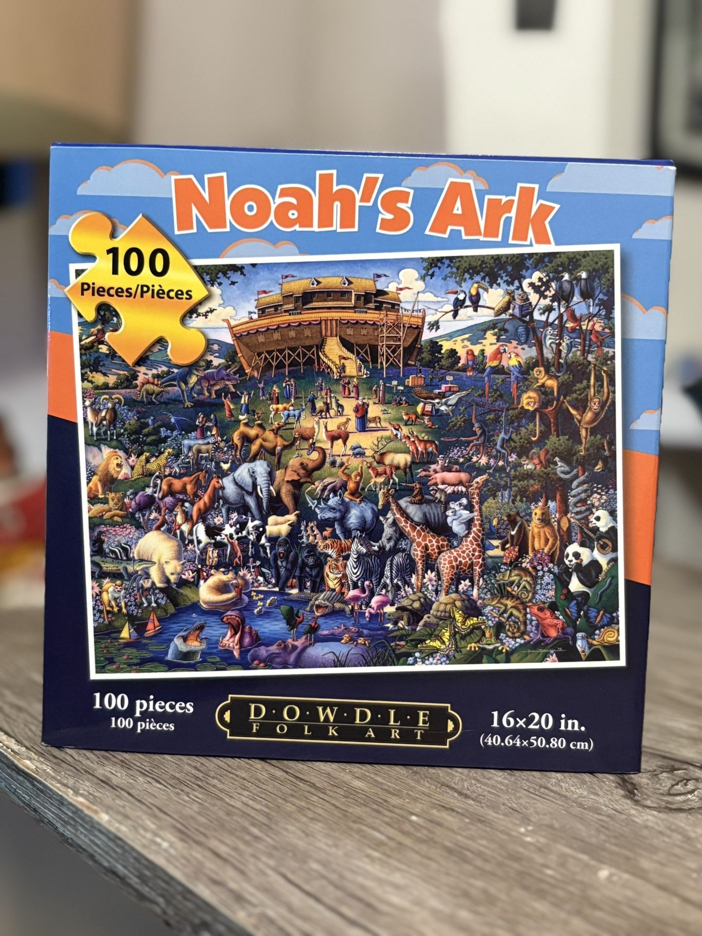 Noah Ark 100 Piece Puzzle New